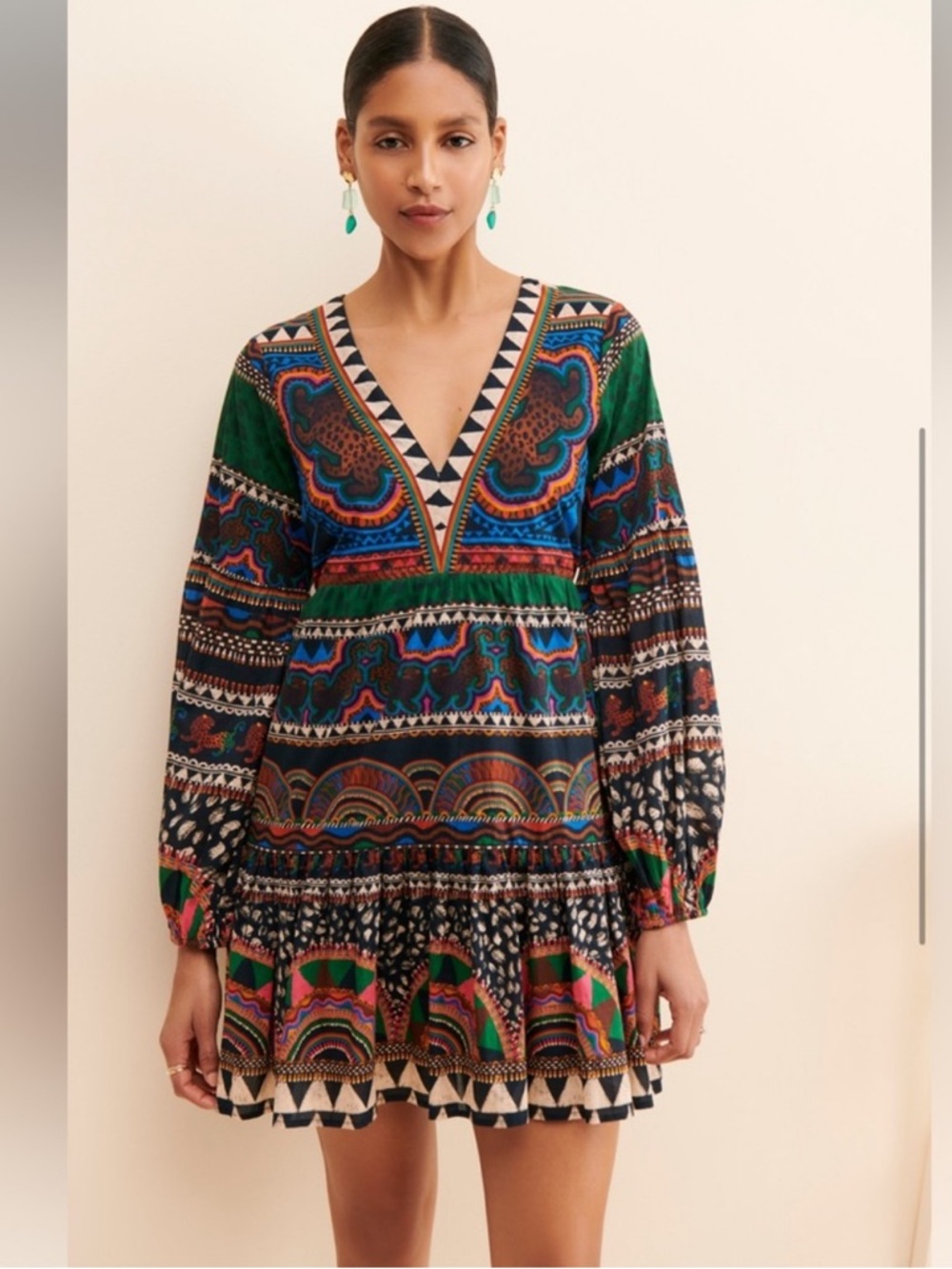 Farm Rio V-Neck Printed Tunic
Dress Sz Small - Picture 3 of 16